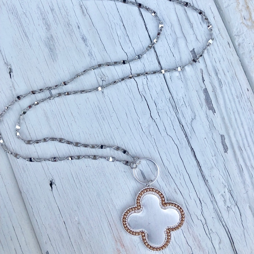 Silver Clover Necklace